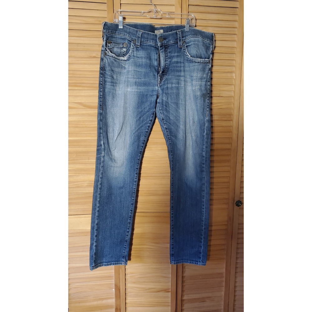 True Religion Men's Geno Blue Jeans Relaxed Slim 40